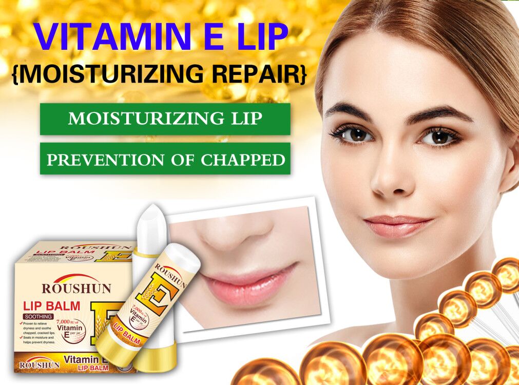 Roushun vitamine long-lasting moisturizing lady lip balm