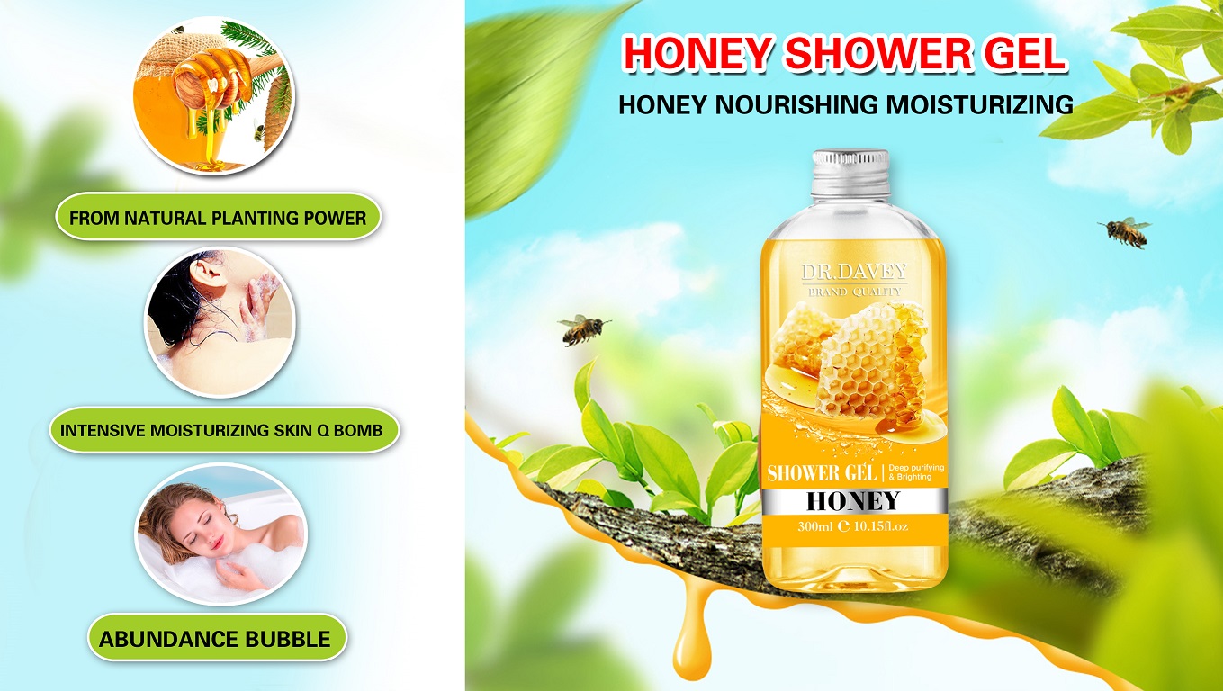 Dv.davey Brand Quality Deep Purifying And Brightening Honey Shower Gel