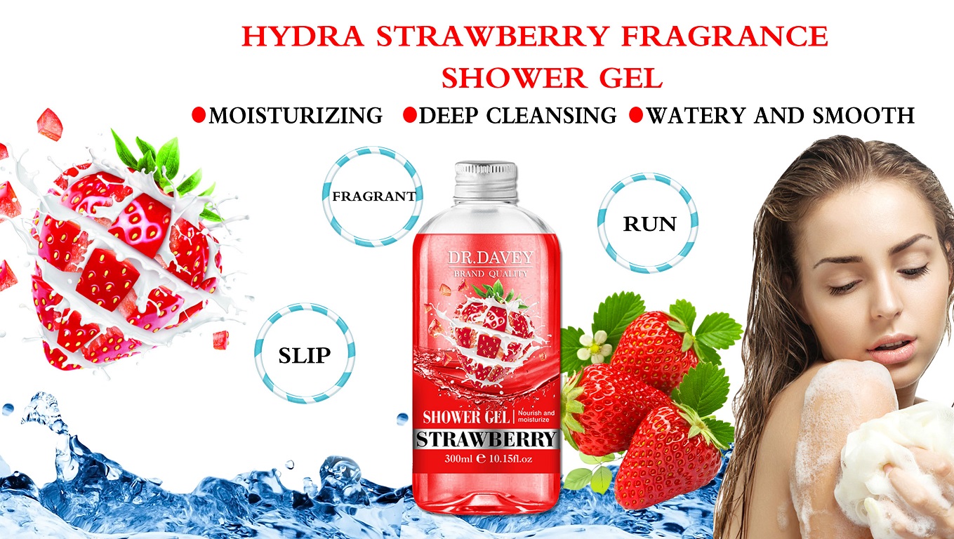 Dv.davey Brand Quality Nourish And Moistuize Strawberry Shower Gel