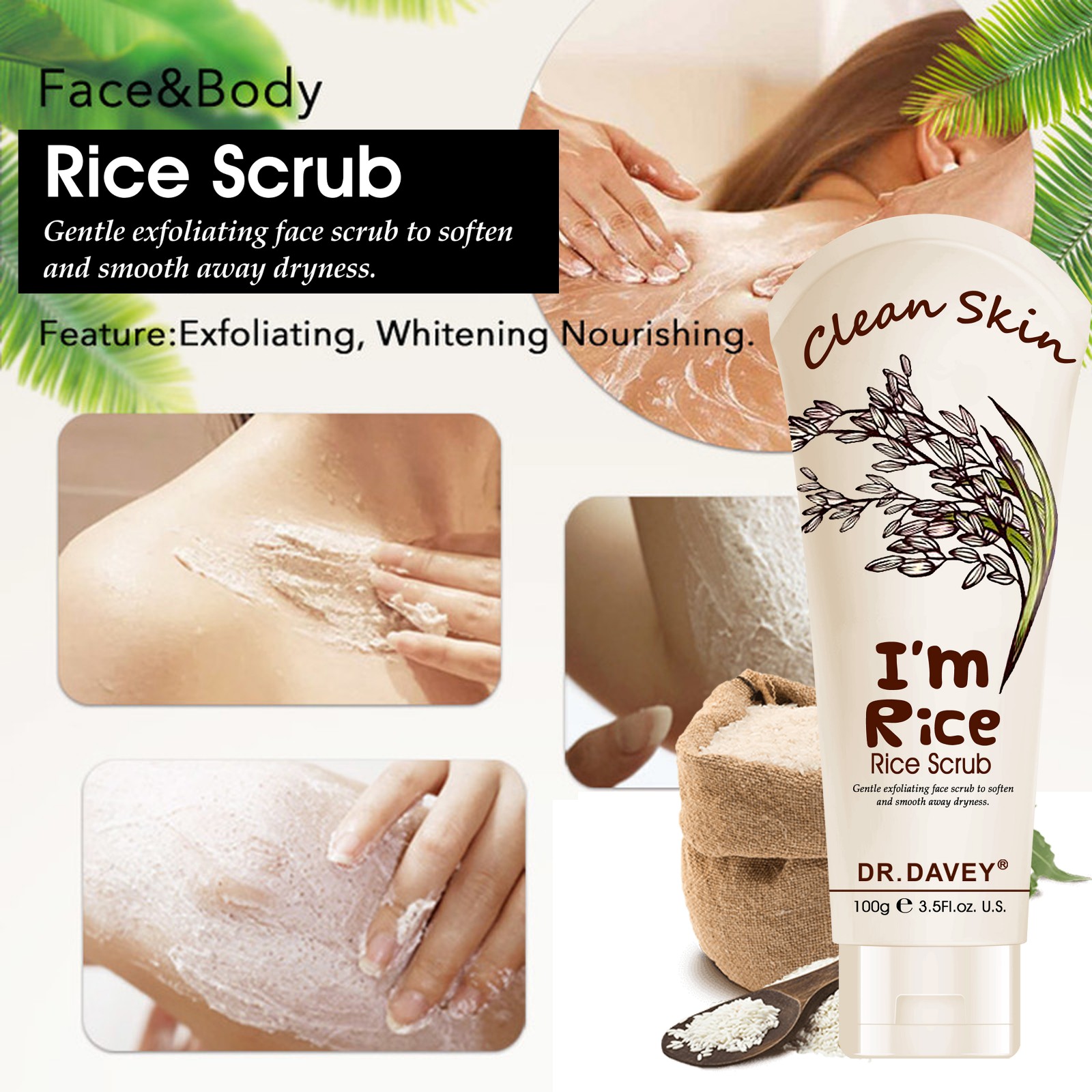 Rice scrub