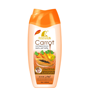  Carrot lotion .