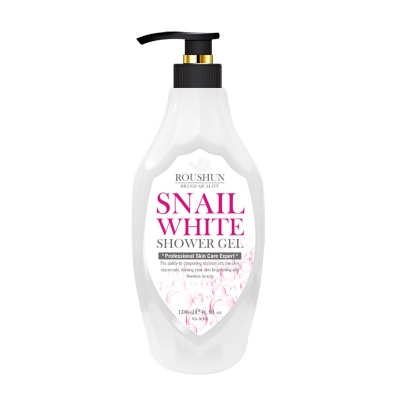  ROUSHUN Snail whitening skin care shower gel .