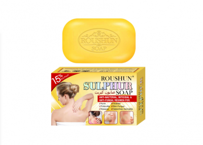  ROUSHUN sulphur anti-acne face and body soap .