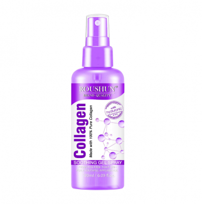  ROUSHUN Private Label collagen soothing gel spray with hyaluronic,promotes firm,tight skin for a youthful appearance .