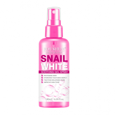  ROUSHUN Private Label snail white soothing gel spray,hydrates your skin deeply,tightens enlarged pore .