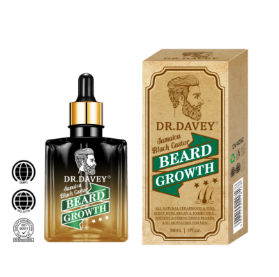  Private LabeI DR DAVEY BLACK JAMAICA BEARD GROWTH OIL .