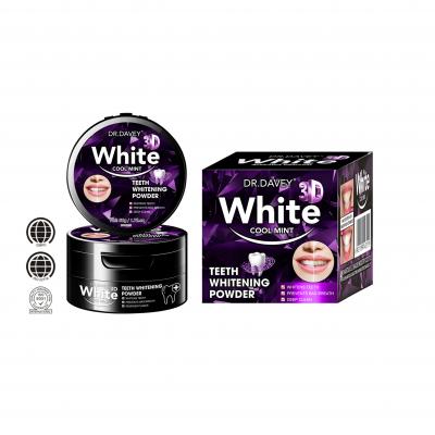  White cool mint teeth  whitening powder .