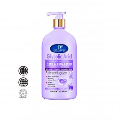  lactic acid glycolic acid  body lotion .