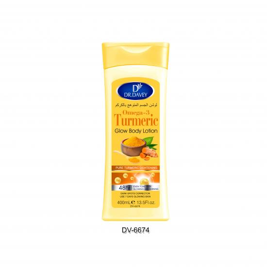  DR.DAVEY Improve Peeling Brighten Skin Smooth and Tender Skin Turmeric Body Lotion Use in Skin Good Quality .