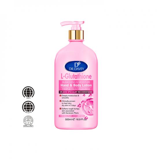  triple niacinamide l-glutathione bleaching body lotion .