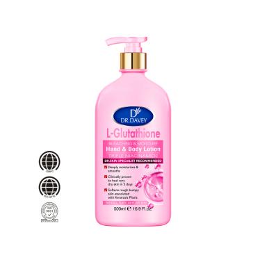  triple niacinamide l-glutathione bleaching body lotion .