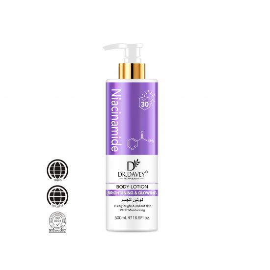  DR.DAVEY Niacinamide Brightening & Glowing Body Lotion (SPF 30) .