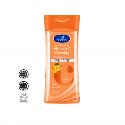  Vitamin c glowing vitalizing body oil .