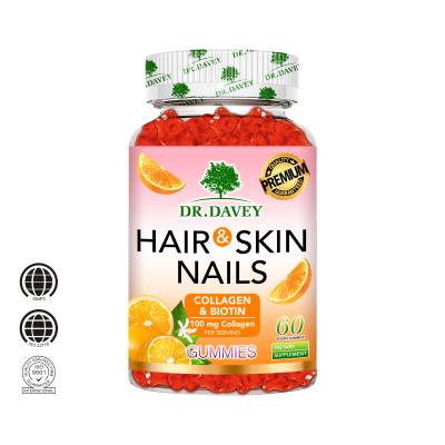  DR.DAVEY Hair & Skin Nails Collagen & Biotin Gummies .