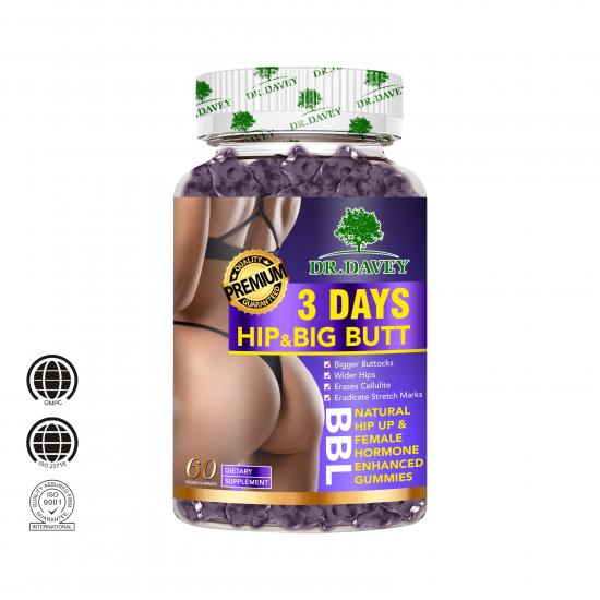  DR.DAVEY 3 Days Hip & Big Butt BBL Gummies .