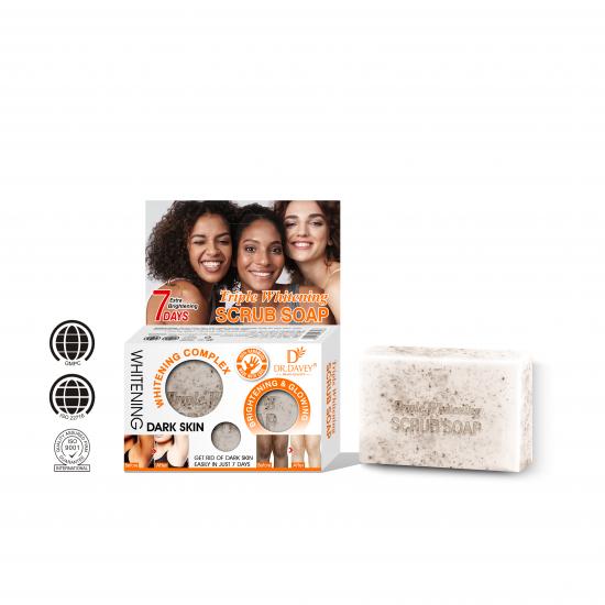  Triple Whitening Scrub Soap .