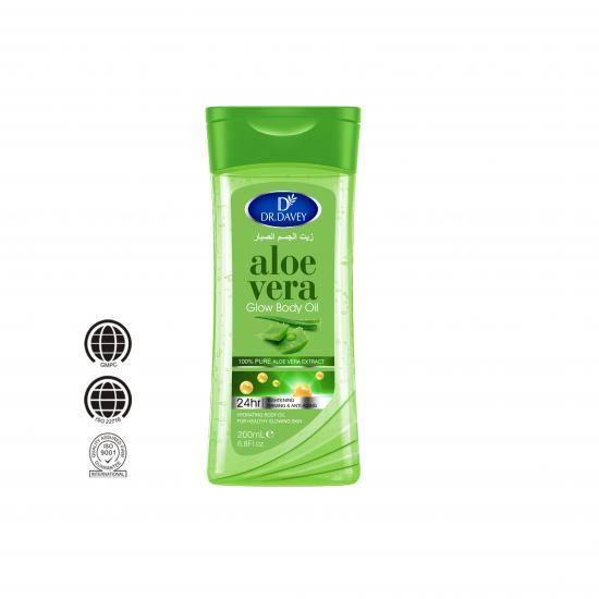  Aloe vera glow body oil .