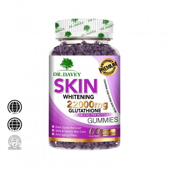  DR.DAVEY Skin Whitening 22000mg Glutathione Gummies .
